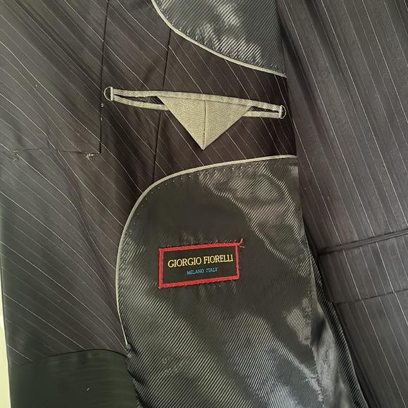 Giorgio Fiorelli Navy Striped 3 Piece Suit - Picture 4 of 16